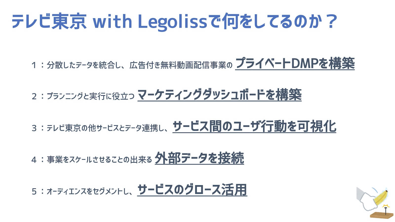 テレビ東京とLegolissによるデータ活用取り組み概要